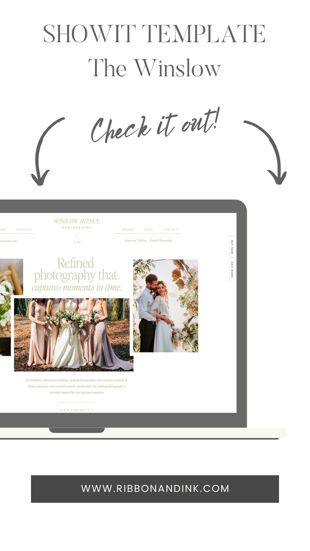 showit website template  / modern / fine art / website for creatives and wedding photographers