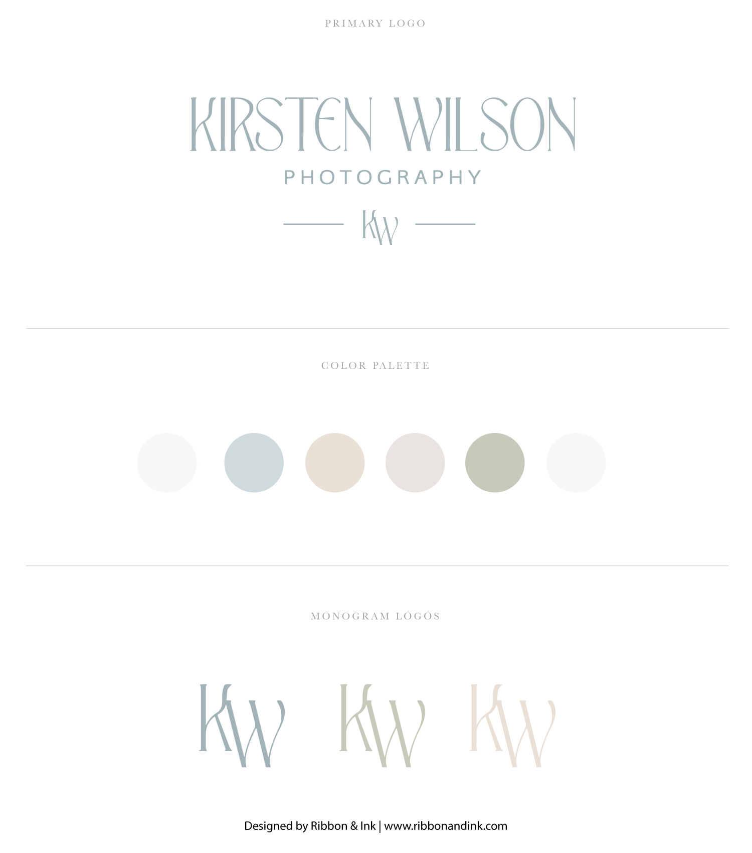 branding for wedding photographers / logo designer / dusty blue / feminine logo / romantic logo / branding for wedding businesses