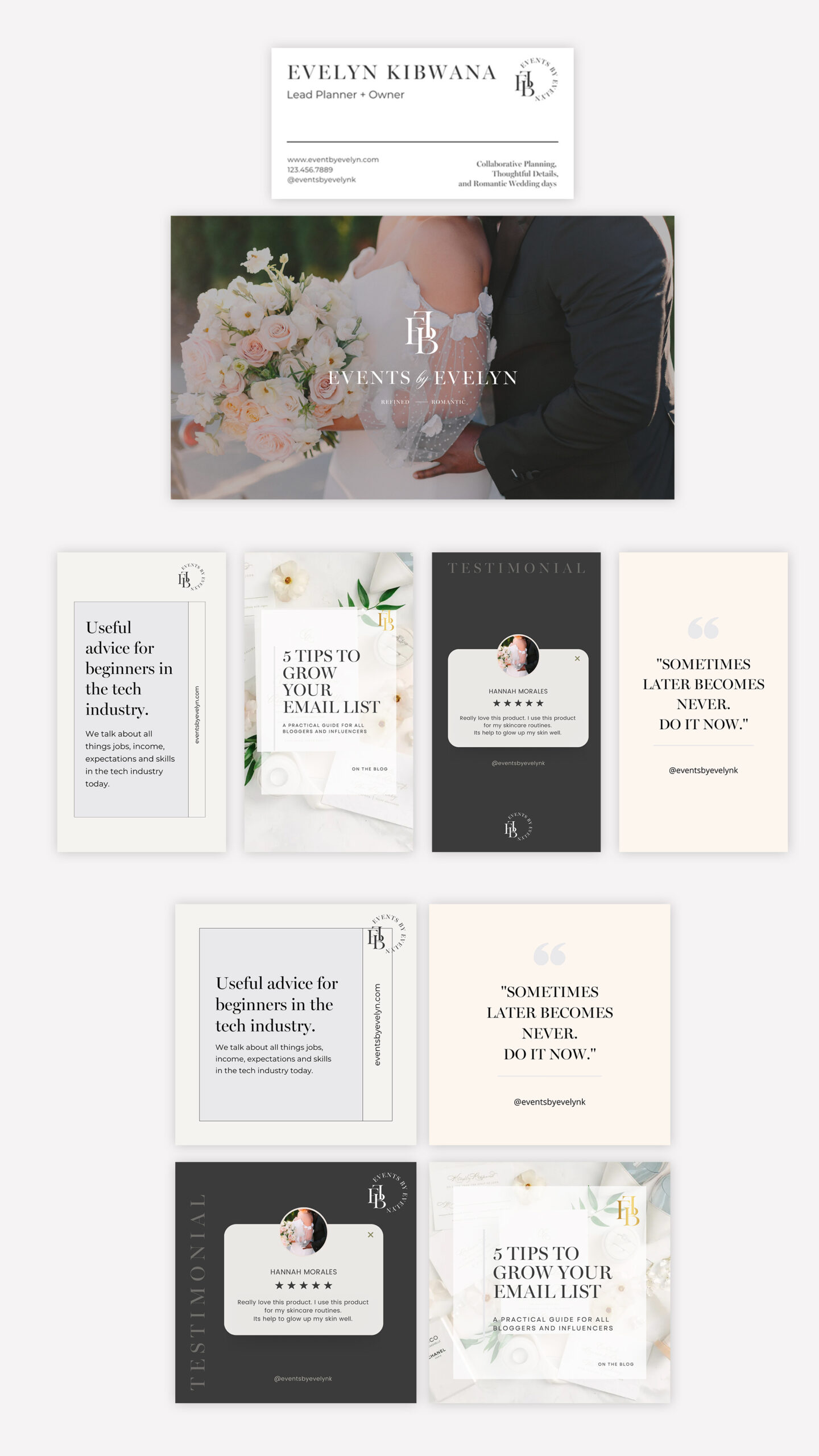 canva social media templates for creatives and wedding pros