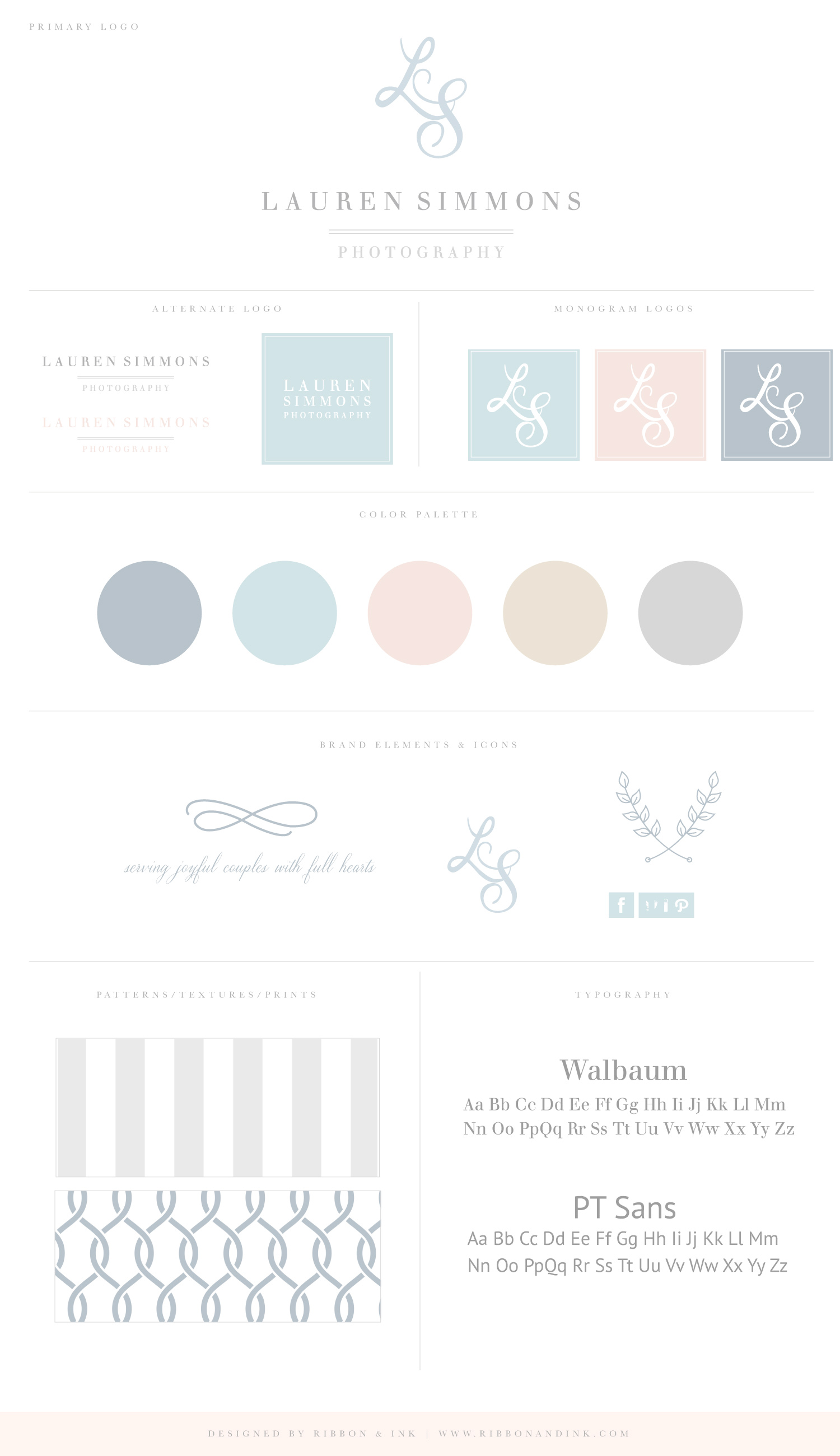 branding / brand board / logo / color palette / photographer logo / photographer brand / web design / custom brand / brand design