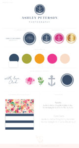 Brand board / branding / brand design / custom logo / photographer brand / photographer logo / color palette / logo design