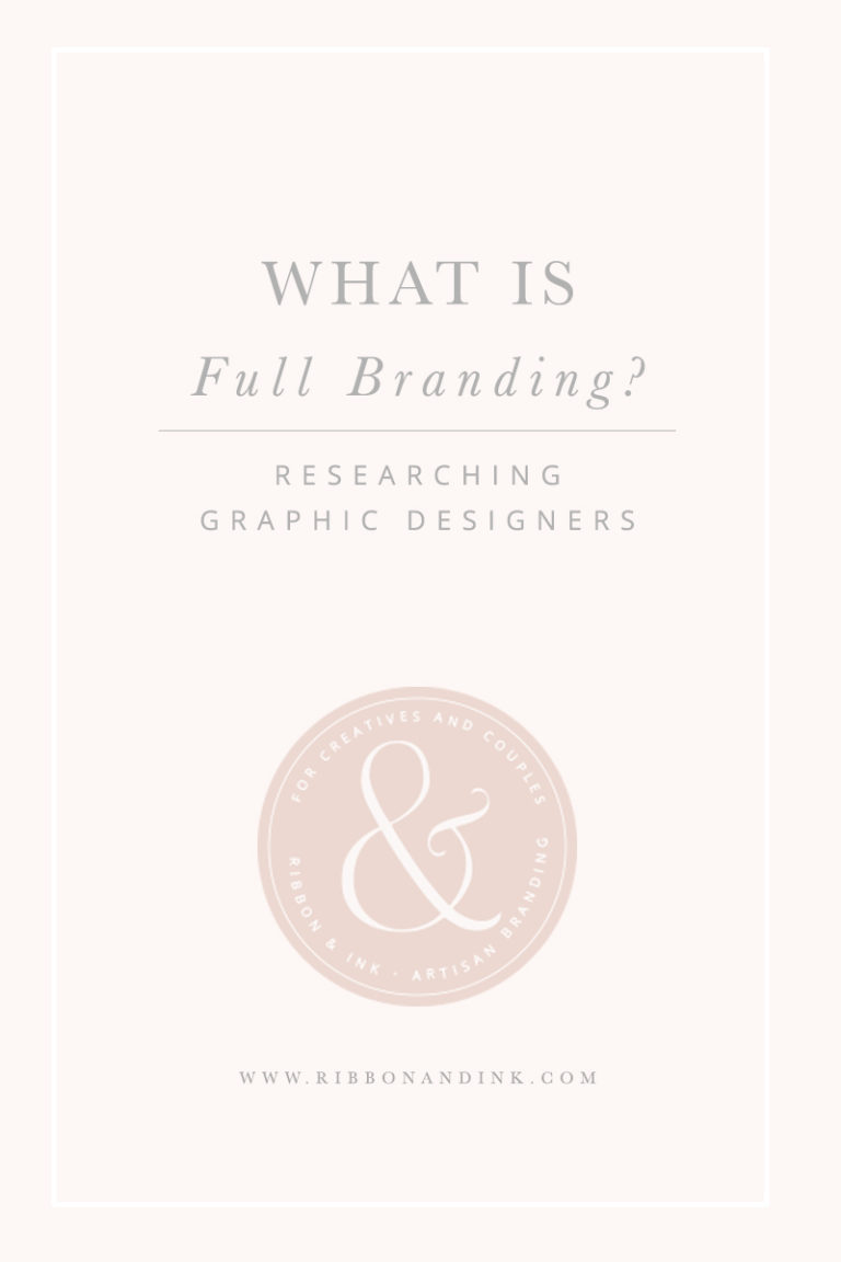 Artisan Branding | Website Design for Creatives | What is Full Branding?