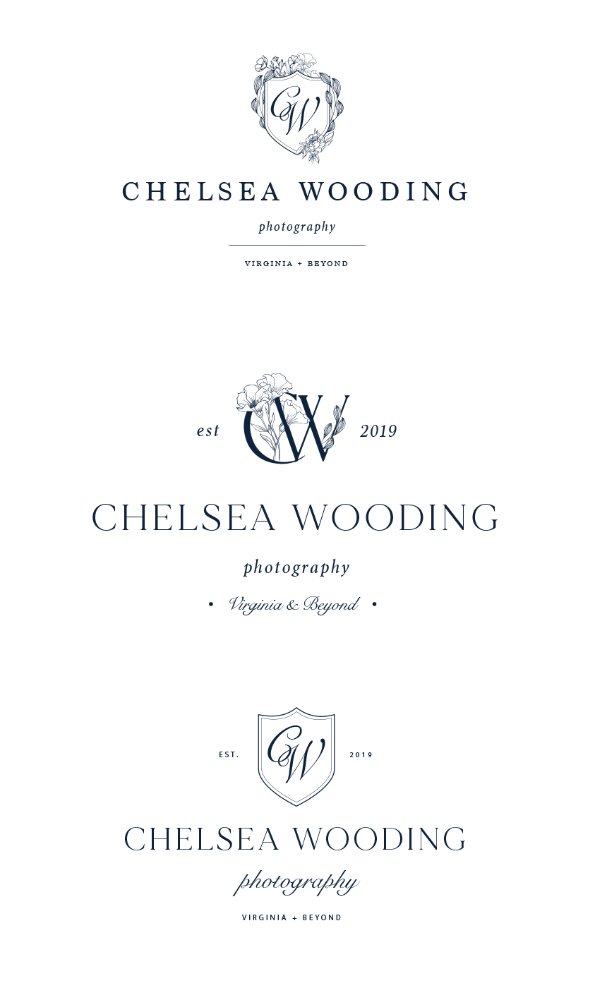 branding for creative businesses / logo design wedding photographer