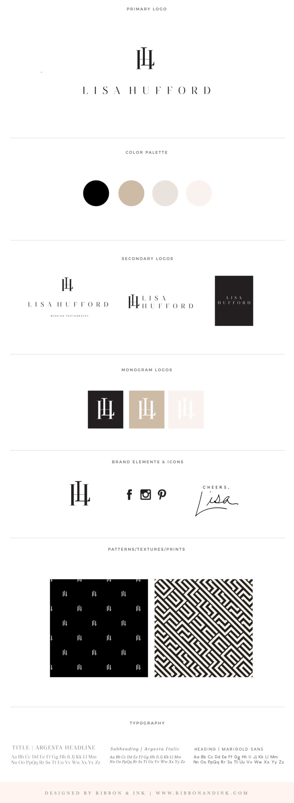 brand board / branding identity board / chicago wedding photographer / modern / editorial / logo design / bold