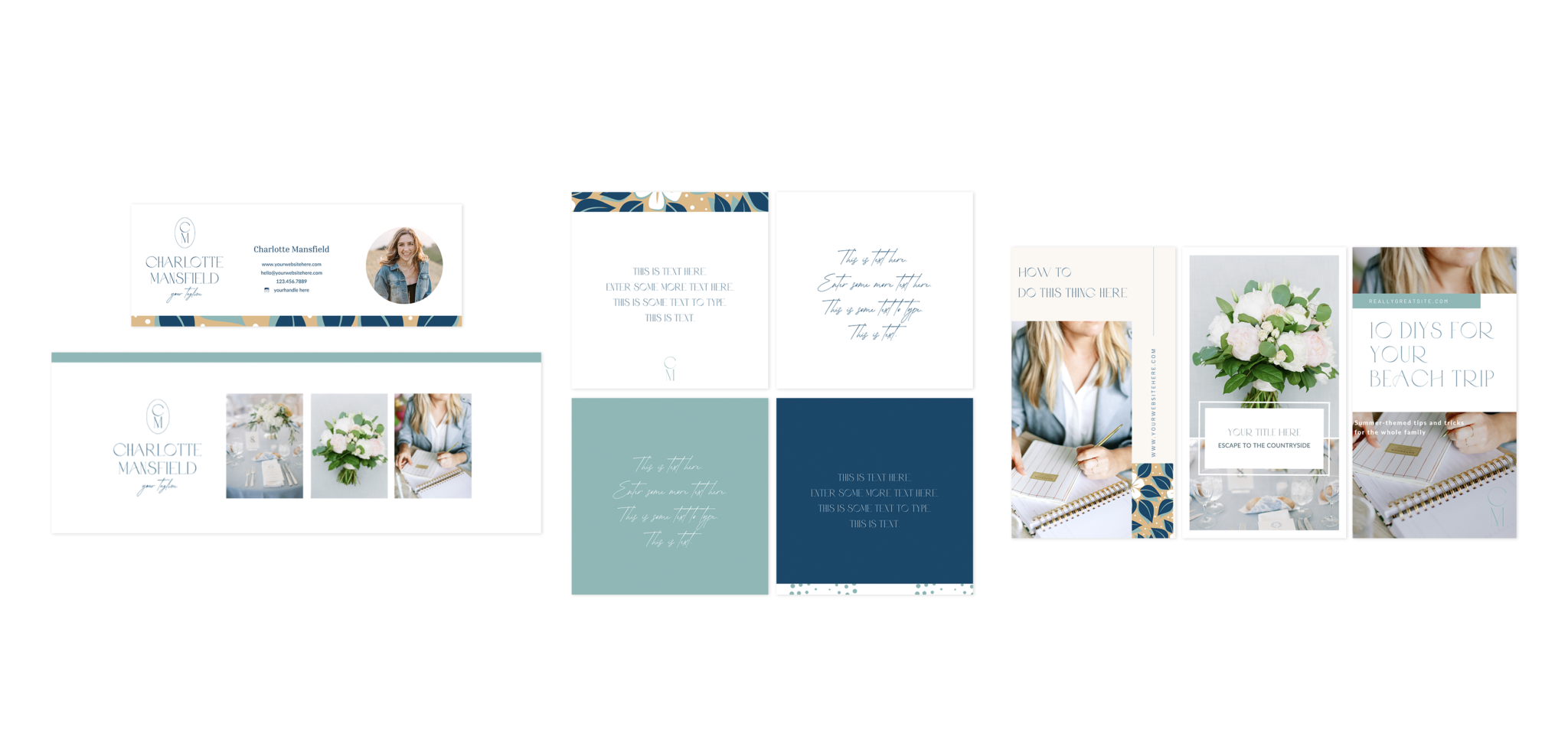 Premade Branding for Small Businesses Semi Custom