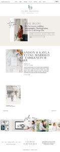 custom showit website for wedding photographer / editorial / modern / template
