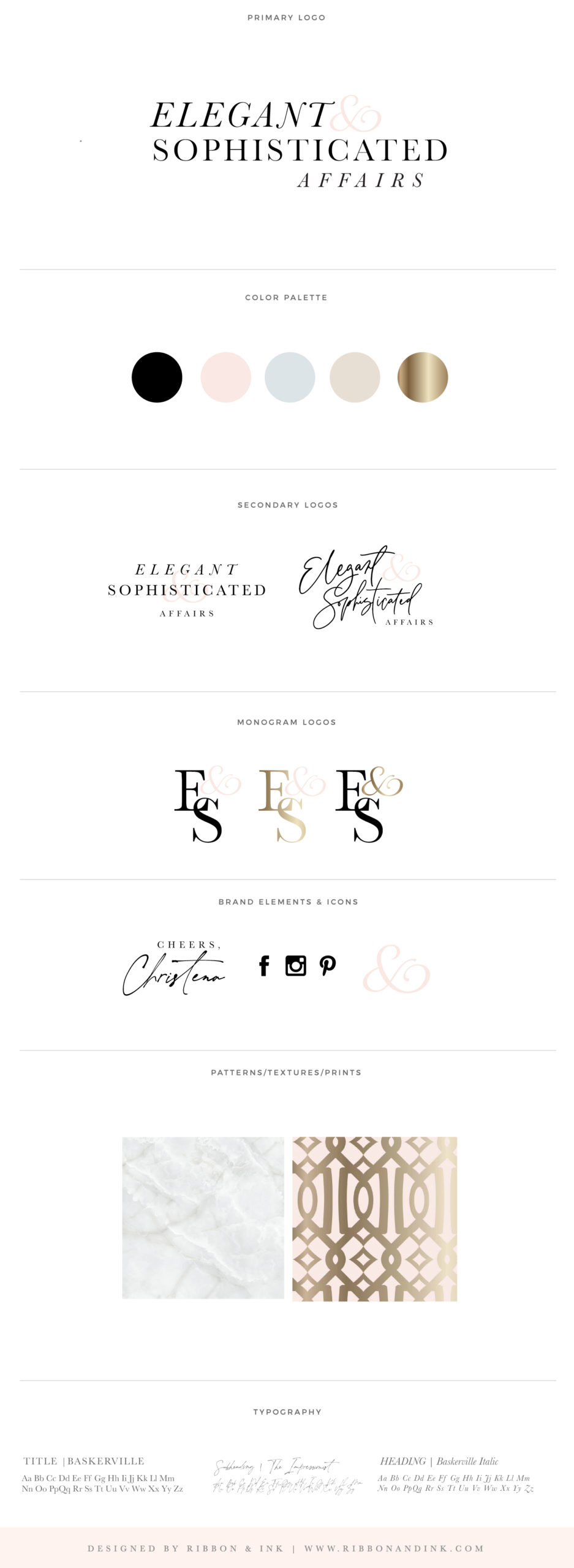 branding for wedding businesses / logo concepts / chicago wedding planner / branding for creatives