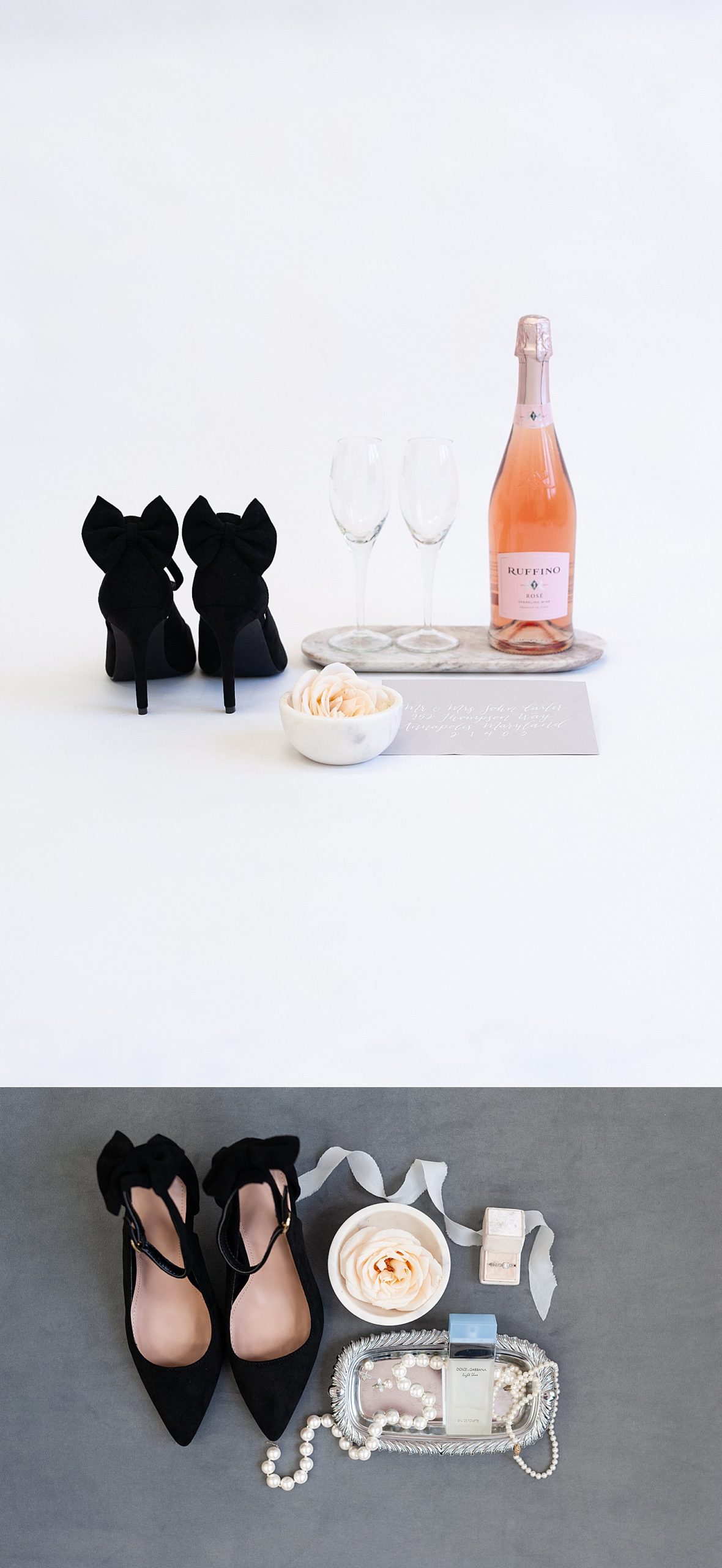 styled brand shoot / styled stock photography / wedding planner flat lay / editorial / classic / black and white