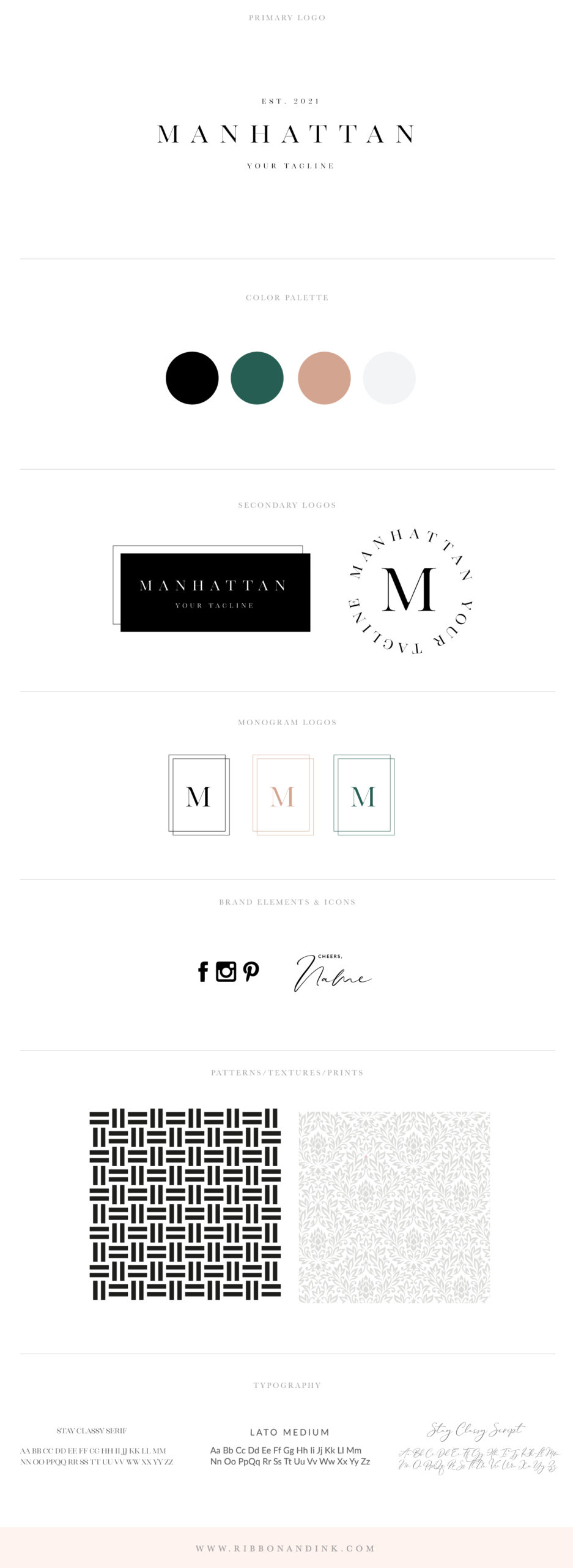 premade branding / semi custom branding / branding for creatives, wedding professionals, businesses / dc wedding photographer / logo design / masculine 
