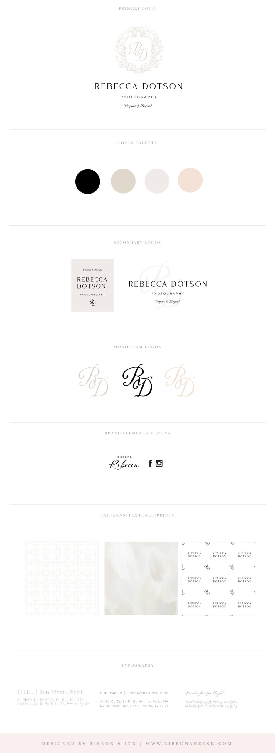 brand board / branding identity / logo for wedding photographers / branding for creatives and wedding businesses / fine art 
