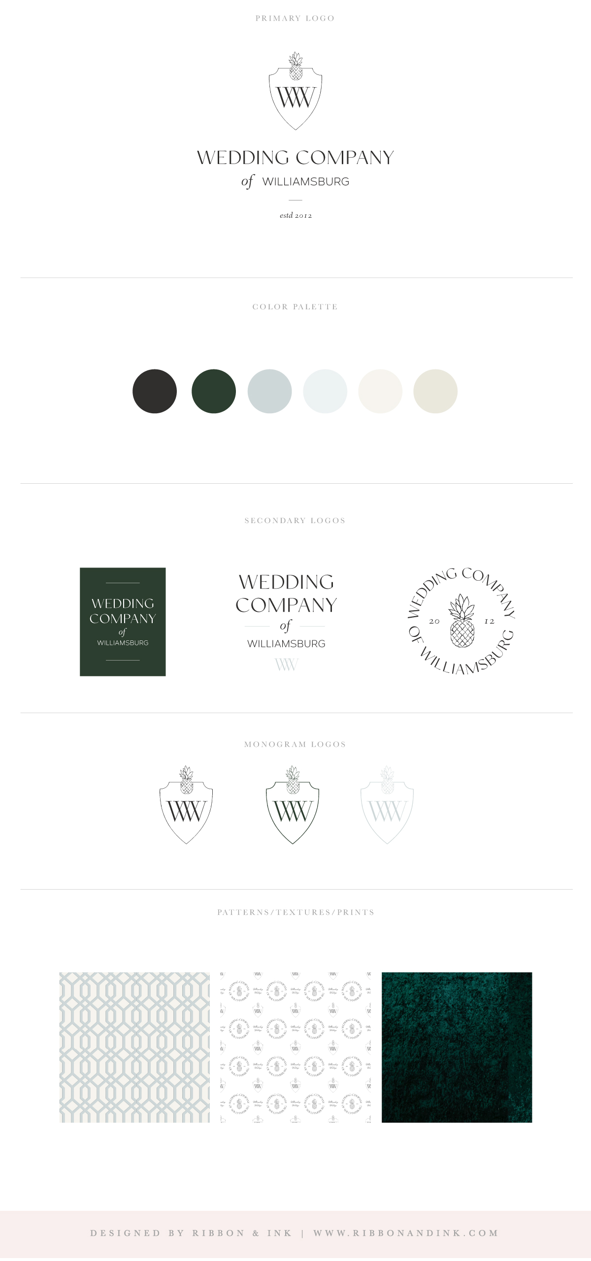 brand board / branding identity for wedding planner / brand design for creatives