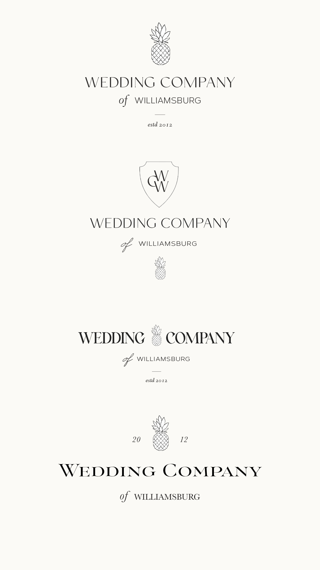 logo design for wedding planner / branding identity / feminine