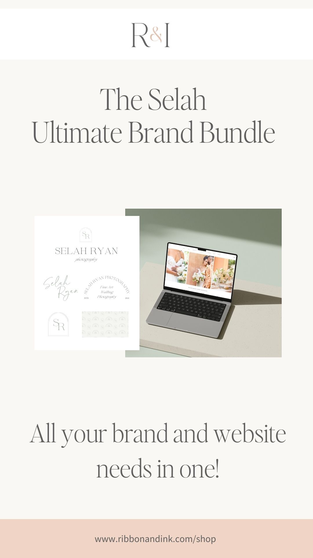 diy canva branding / semi custom brand / premade branding kit / showit website template