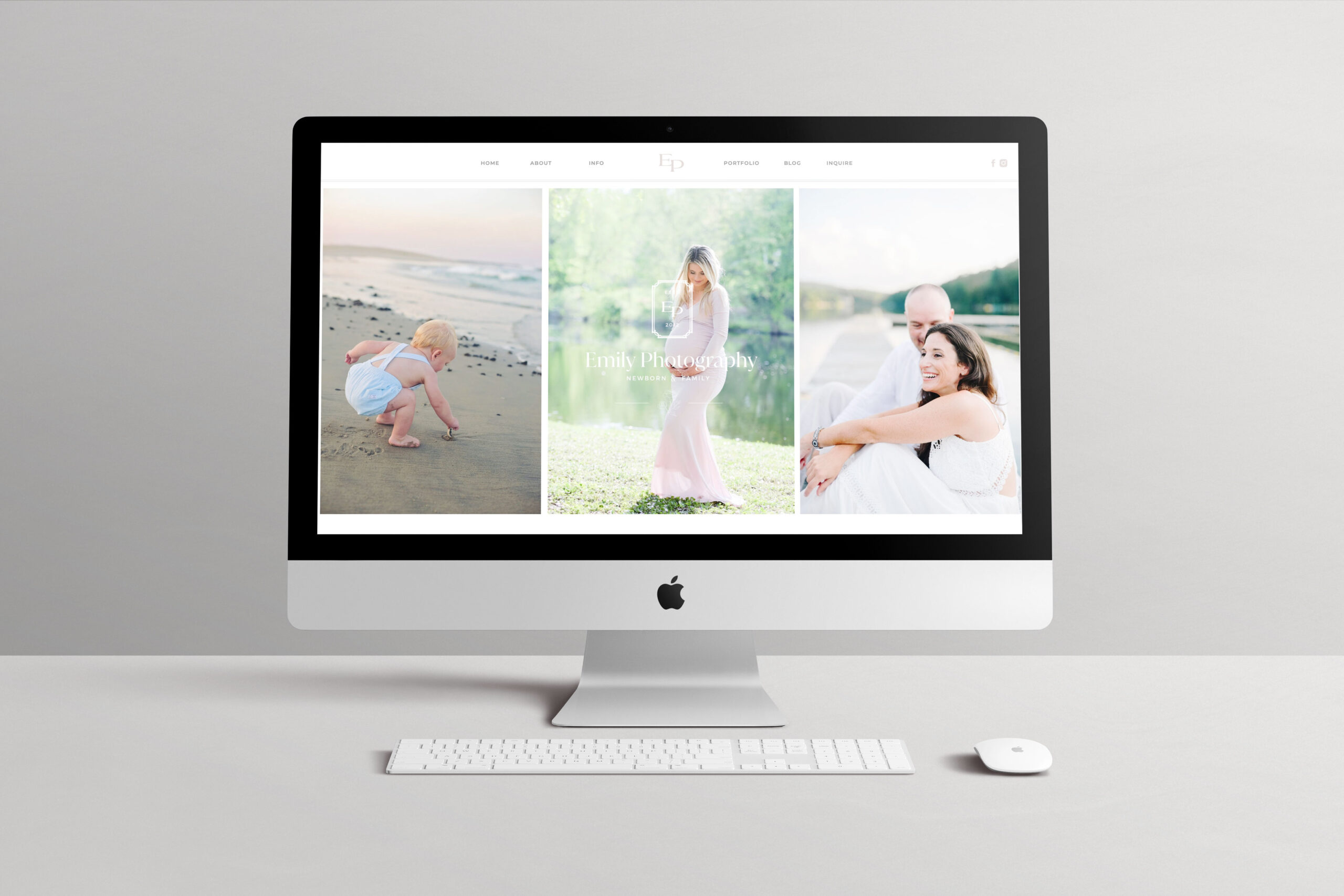 family photographer branding / showit website template / photographer website template