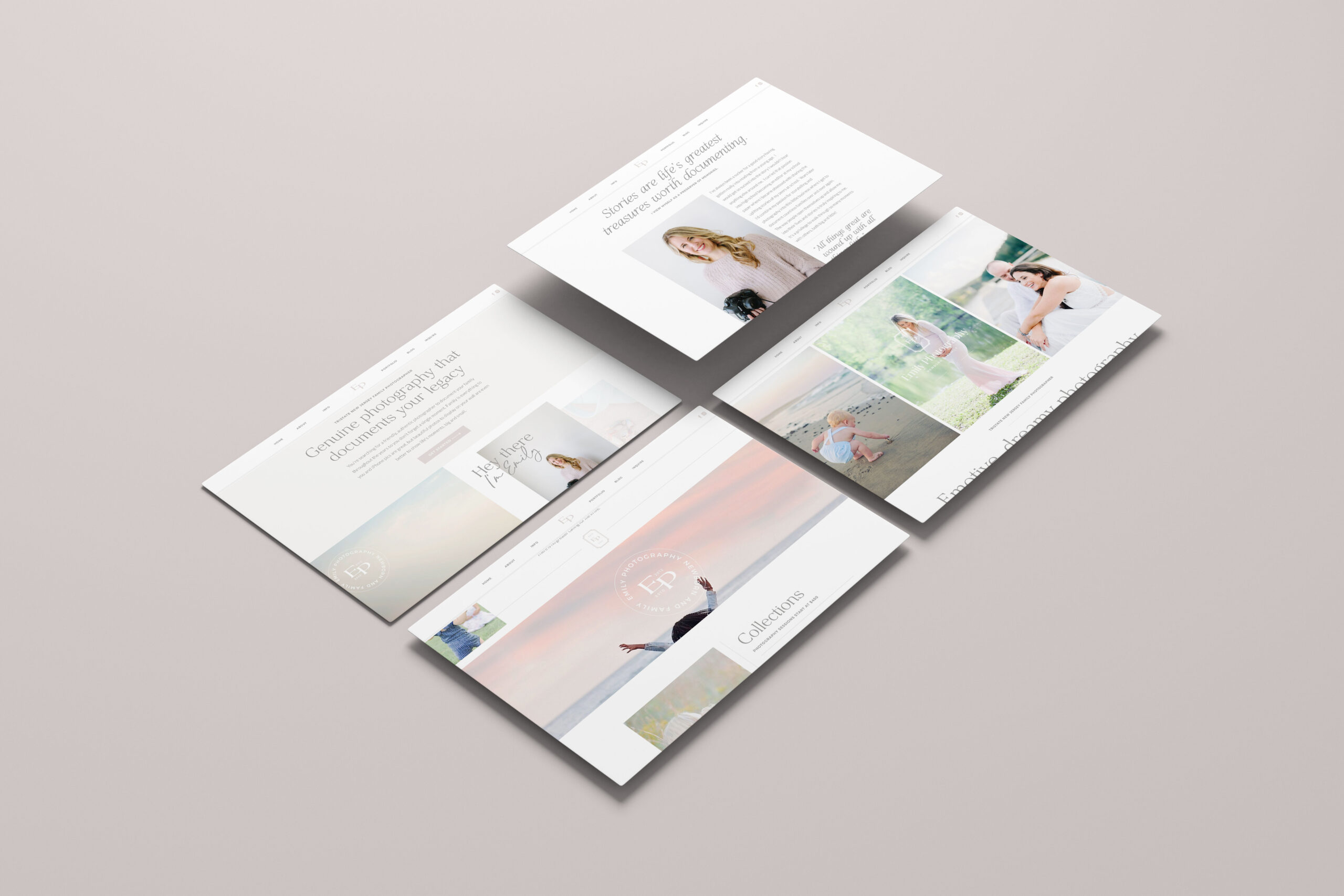 family photographer branding / showit website template / photographer website template