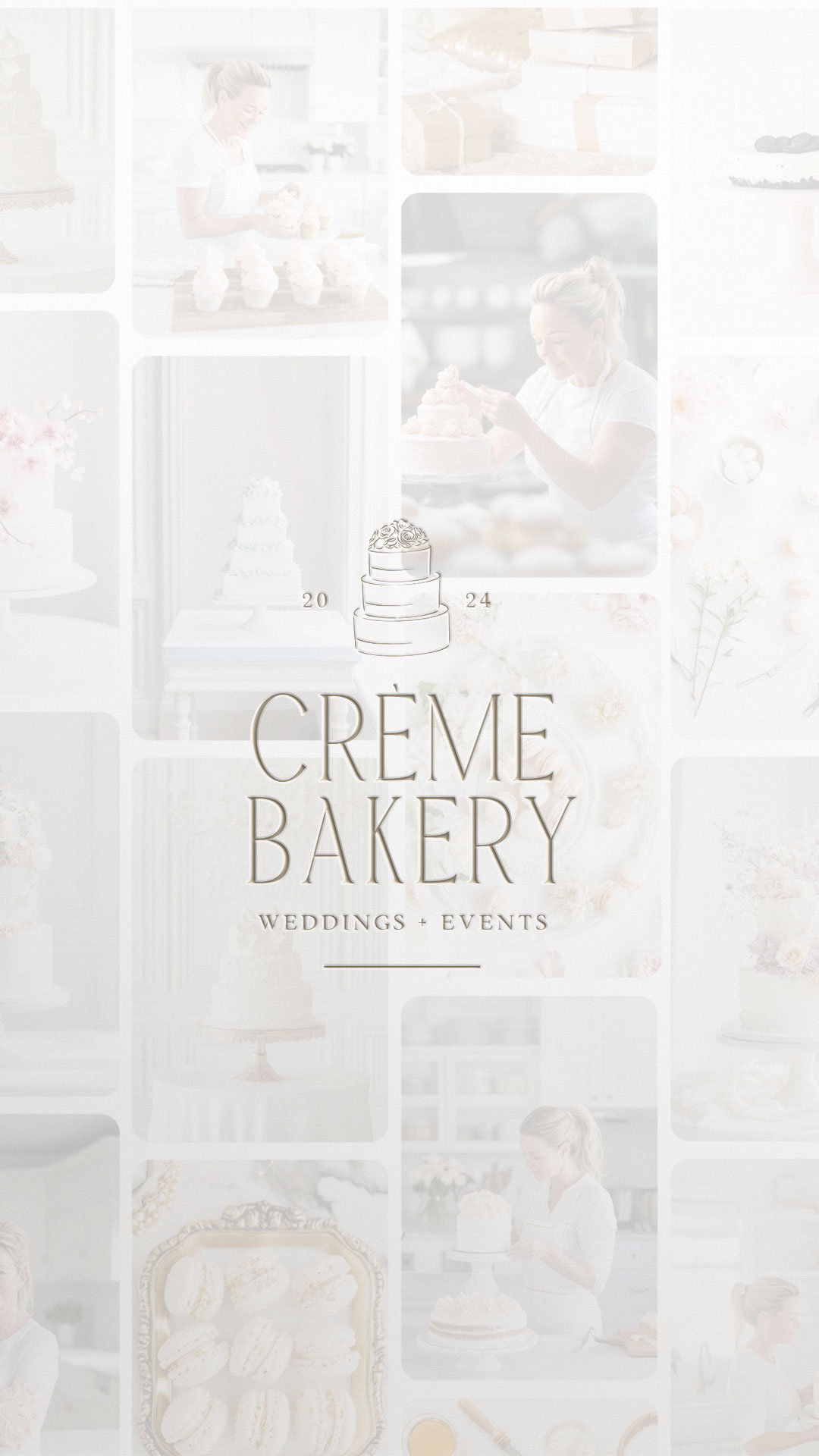 premade branding / semi custom branding / branding kit / showit website template for bakers, wedding pros, wedding photographers, dessert