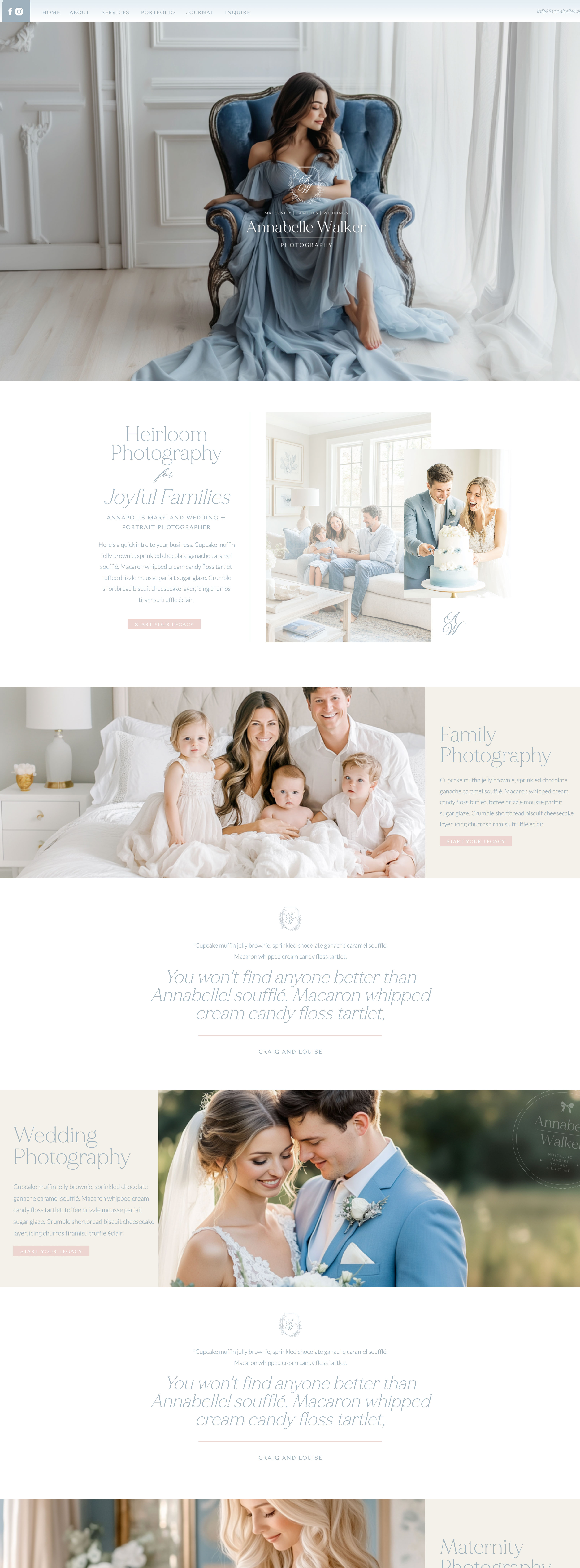 showit website template for wedding pros and creatives / photographer logo and website