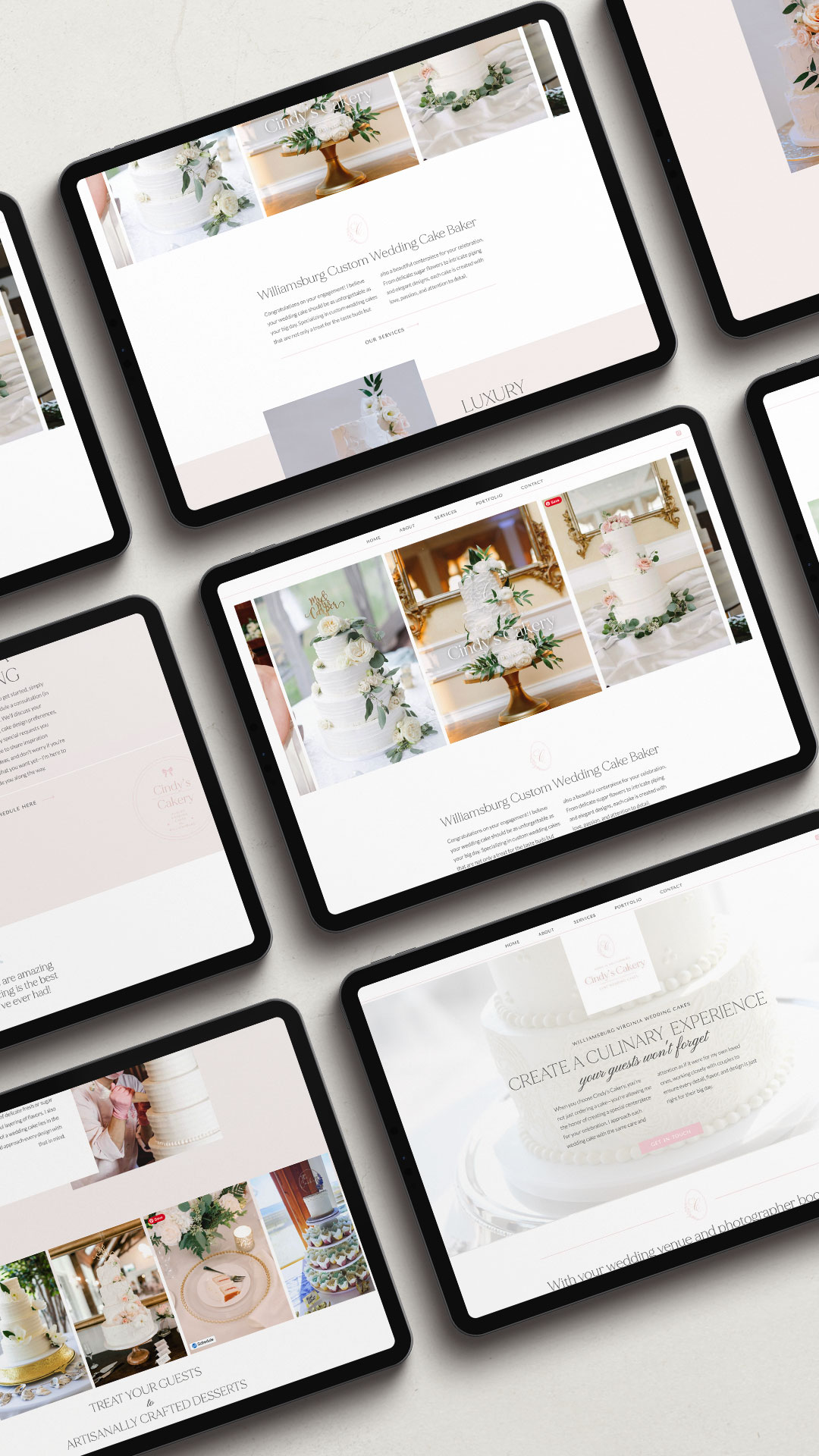 showit website template bakers cakery