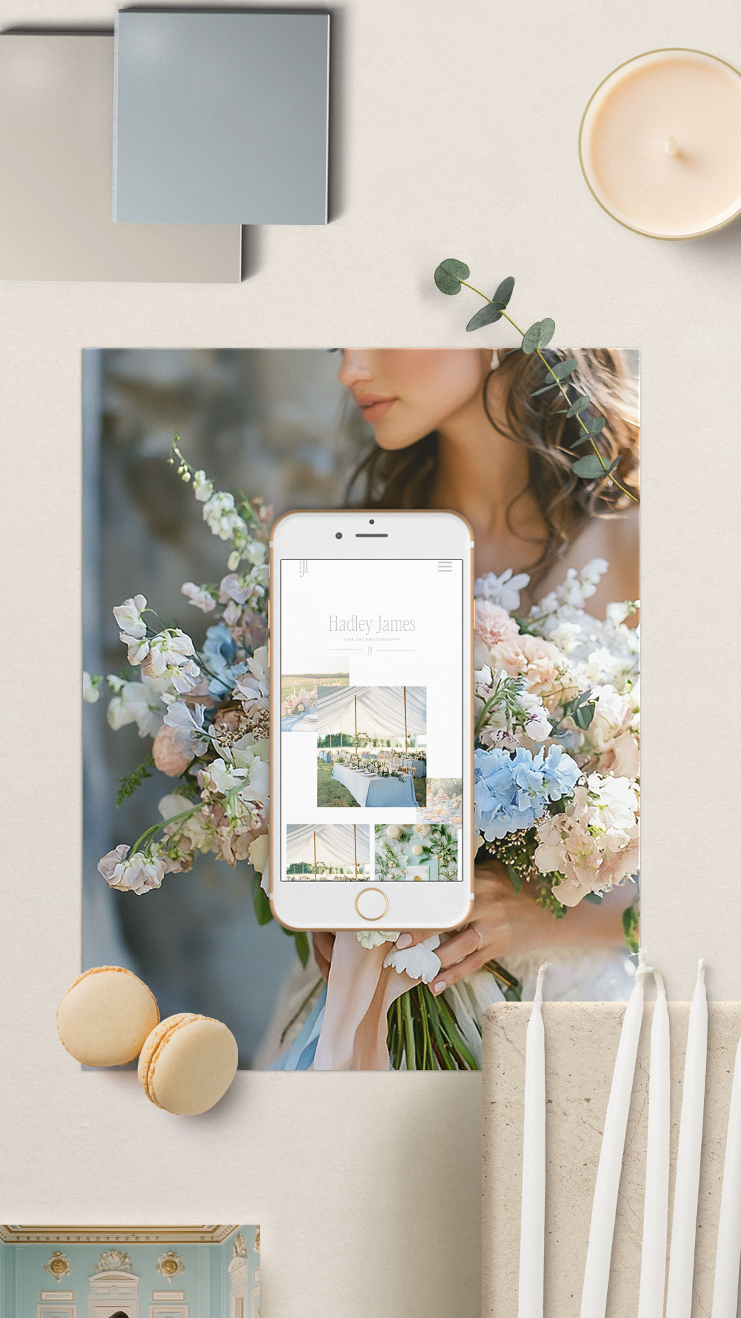 branding design for wedding photographers and planners / fine art showit website template