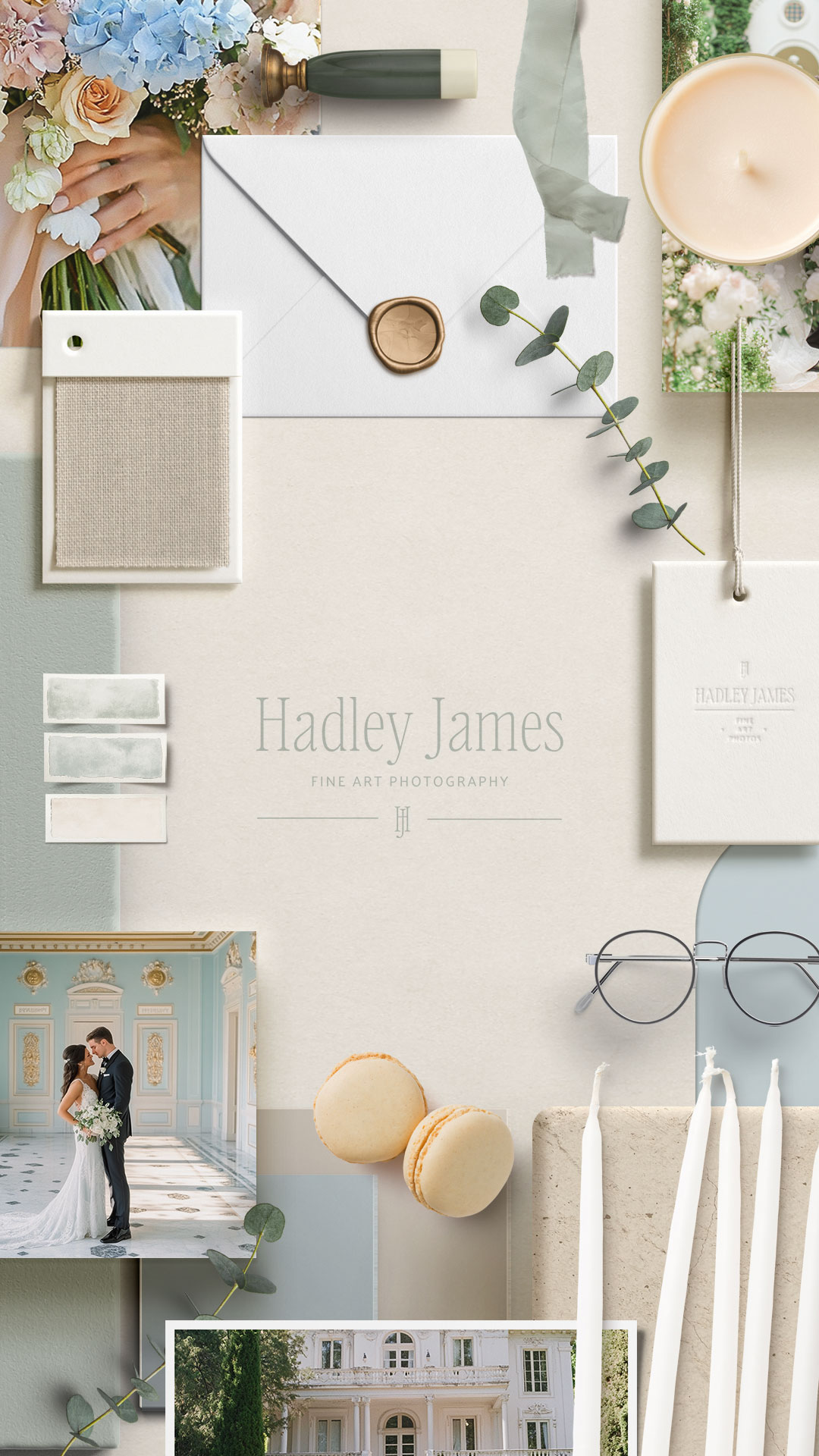 branding design for wedding photographers and planners / fine art showit website template