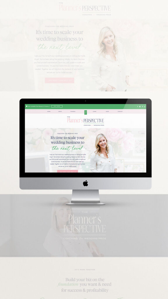 Branding + Showit Website template for Wedding Biz Coach