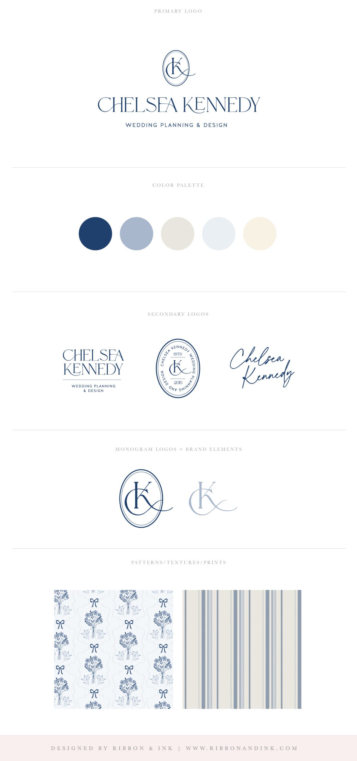 brand board / branding identity design / brand designer / logo for wedding planners