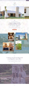 custom showit website wedding venue / colorful bold jewel website