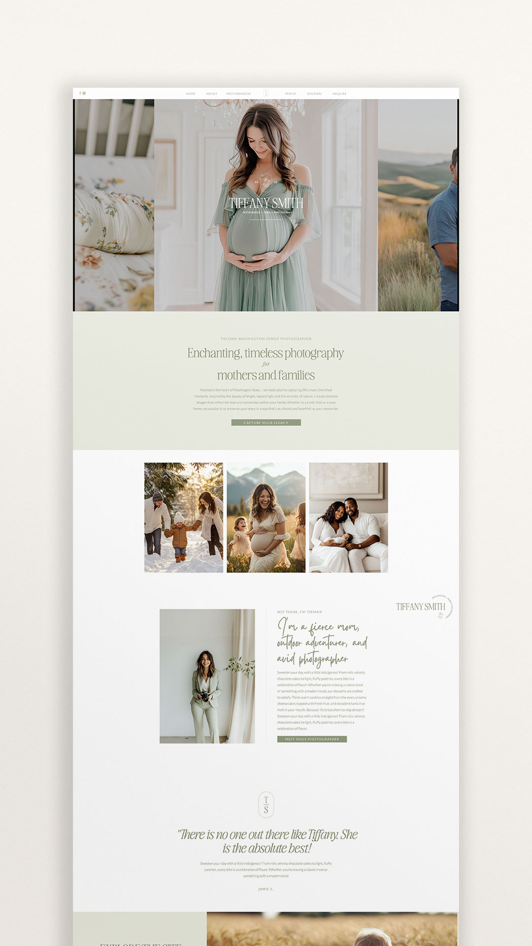 showit website template for creatives / family photographer website template / showit designer