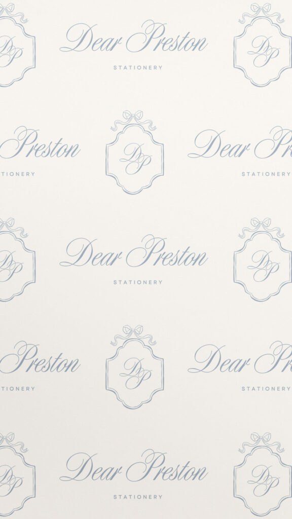 Dear Preston Showit Website Template and Brand Set ; wedding stationery