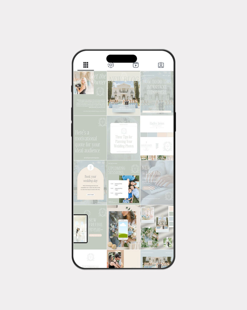 Canva Brand for Wedding Pros | DIY Branding ; marketing kit for photographers and wedding planners ; showit website template ; romantic