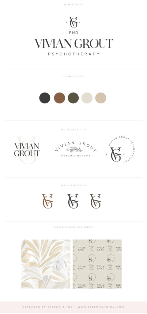 Psychotherapist Brand and Website ; Showit website design, custom brand design, affordable website package, brand and website in 3 weeks