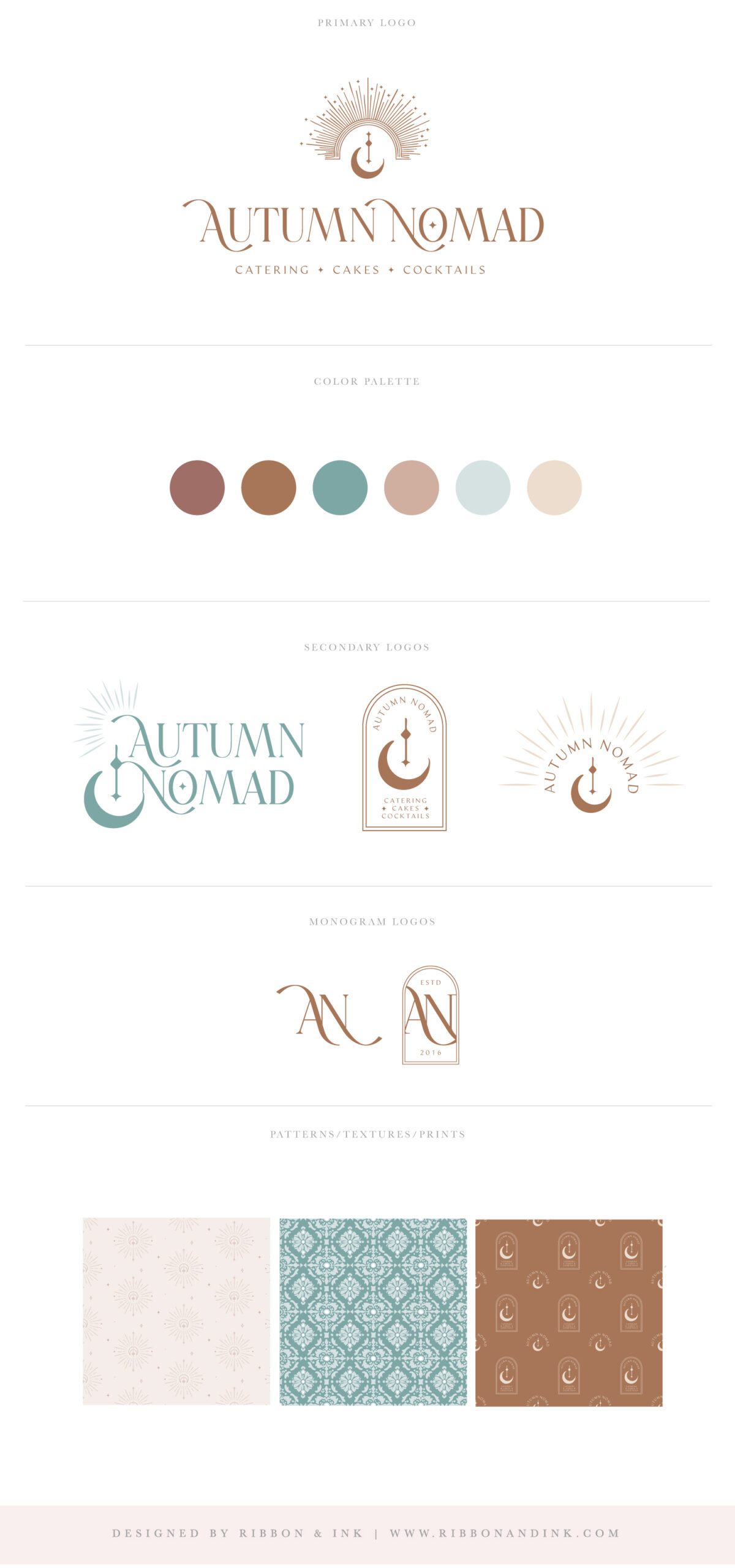 custom branding and showit website for wedding caterer