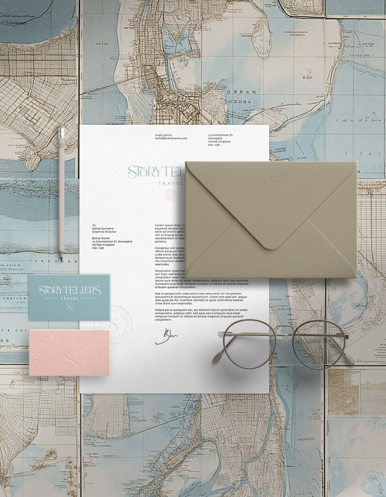 travel agency logo; travel agency brand and website; website for travel agency