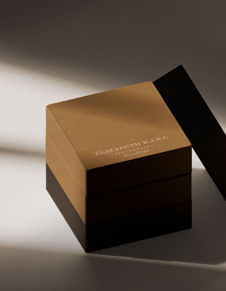 custom brand identity for wedding photographer \ showit website