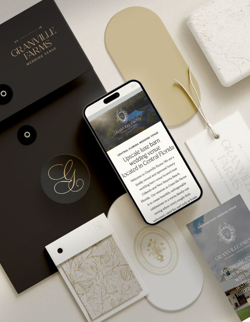 showit website for wedding venue ; luxury showit template; logo design for wedding venue