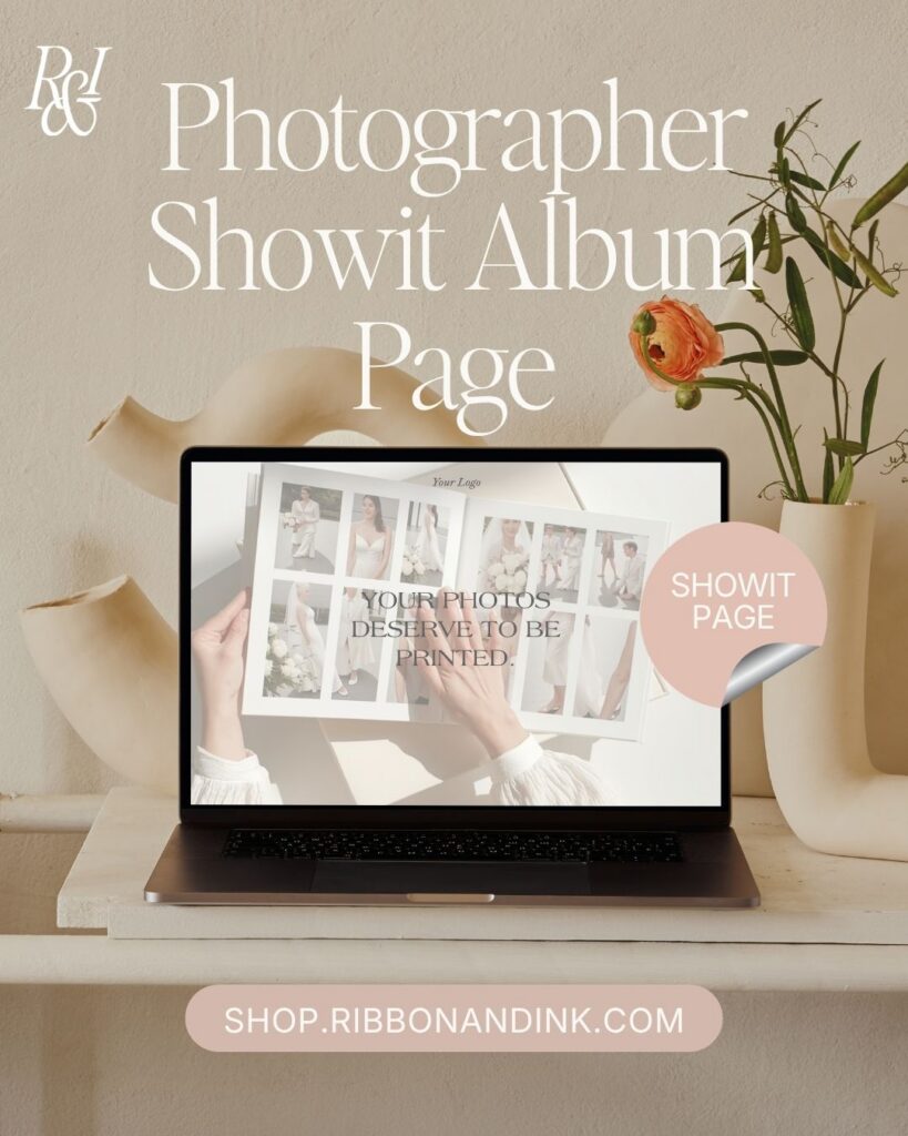 showit photographer album page template