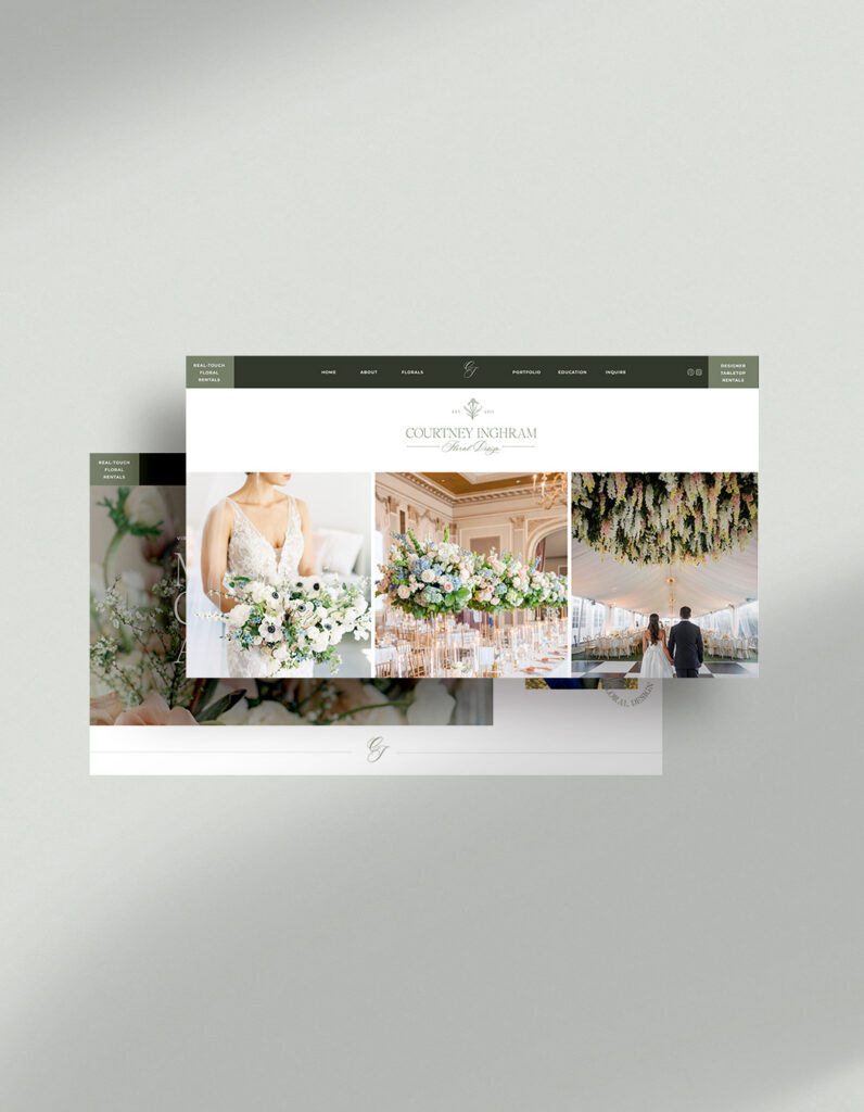 wedding pro brand refresh and showit website