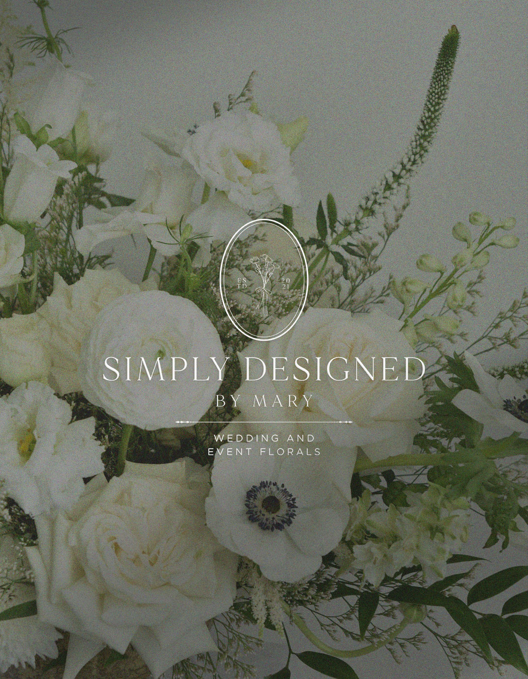 wedding florist logo and branding